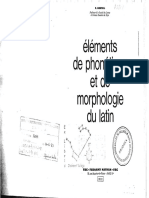 MONTEIL Éléments de Phonétique Et de Morphologie Du Latin