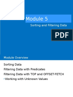 Sorting and Filtering Data