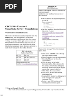 CSCI 1300 - Exercise 6 Using Make For G++ Compilations: Installing The CS1300 Software