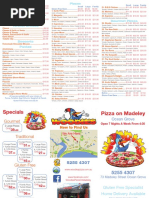 Woodies Pizza Menu April 2017