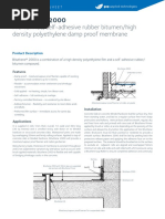 Pre-Formed, Self-Adhesive Rubber Bitumen/high Density Polyethylene Damp Proof Membrane