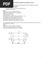 CSE30310 Tutorial and Assignment #5 Design of Columns Tutorials