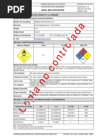 MSDS - Emulsión Matriz