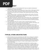 Supermarket: Typical Store Architecture