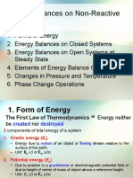 4 Energy Balances On Non-Reactive Processes