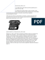 Quien Invento La Maquina en El Año 1714