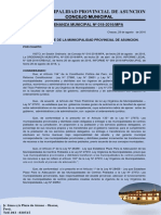 Ordenanza Municipal # 018-PROCESO DE ADECUACION DE CP