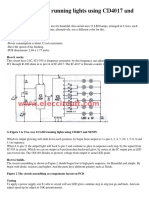 Two Way 12 LED Running Lights Using CD4017 and NE555