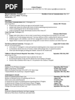 Alexis B Rogers Resume Internship