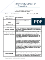 Educ 450 - Reflective Lesson Plan-1 - Planets