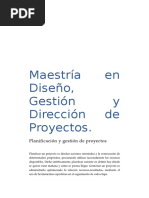 Planificacion y Gestion de Proyectos