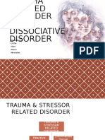 Tutorial 9 Trauma Stressor Related and Dissociative Disorder