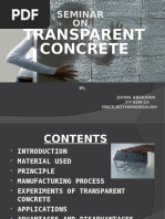 Transparent Concrete Seminar