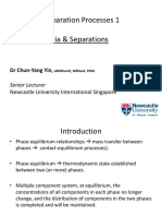 Introduction To Phase Equilibria & Separations