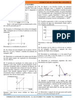 Exercicios de Geometria Analitica