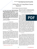 Fault Diagnosis of Gear Box by Using Motor Current Signature