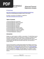 Advanced Financial Statements Analysis by Investopedia PDF