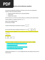 Matrices and Simultaneous Equations For The Web PDF