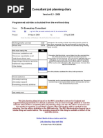 Consultant Job Planning Diary V 63