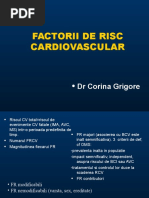 Factorii de Risc Cardiovascular: DR Corina Grigore