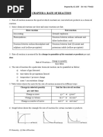 Chapter 1 Rate of Reaction (Form 4 Chameistry)