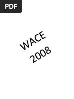 Past Year WACE Questions