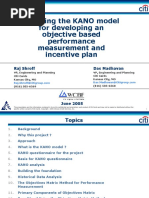 Applying The KANO Model For Developing An Objective Based Performance Measurement and Incentive Plan