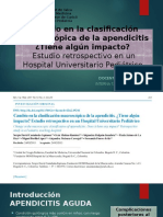 Cambio en La Clasificación Macroscópica de La Apendicitis