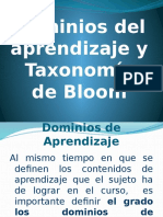 03 Dominios de Aprendizaje y Taxonomia de Bloom