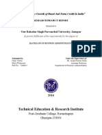 Technical Education & Research Institute: A Study On The Growth of Rural and Farm Credit in India