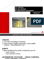 Jointing and Crack Control For Concrete Slabs On Ground in Warehouses and Industrial Buildings