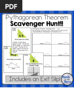 Pythagorean Scavenger Hunt - Customary and Metric