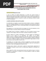 Justificacion Del Proyecto de Ley para Las Asociaciones Mutuales de Beneficencia