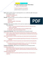 1.5 - 1.4 - 1.6 - 2.1 - 2.2 Formal Lesson Plan Format For Lesson Observations