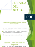 Ciclo de Vida Del Proyecto