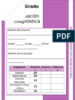 4to Grado - Evaluación Diagnóstica (2014-2015)