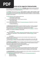 Entorno Financiero en Los Negocios Internacionales