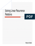 21 Linear Recurrences PDF