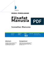 Filsafat Manusia 3 - Sosialitas Manusia