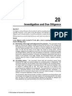 Auditing CA Final Investigation and Due Diligence