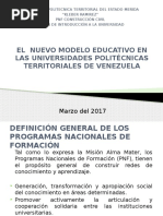 El Nuevo Modelo Educativo en Las Universidades Politécnicas