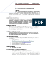 Estructura e Instrucciones para La Tarea Académica