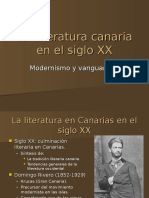 La Literatura Canaria en El Siglo XX