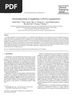 Electrodeposition of Maghemite ( - Fe O) Nanoparticles