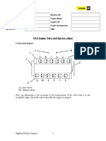 3512 Engine Valve and Injector Adjust