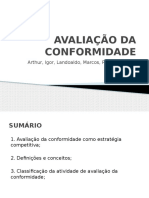 A AVALIAÇÃO DA CONFORMIDADE Grupo 2