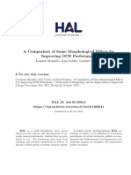 A Comparison of Some Morphological Filters For Improving OCR Performance