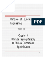 Principles of Foundation Engineering: Ultimate Bearing Capacity of Shallow Foundations: Special Cases