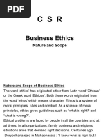 Business Ethics - Nature &amp Scope - 123939423