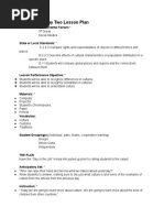 Culture Unit Day Two Lesson Plan: Learner and Environmental Factors